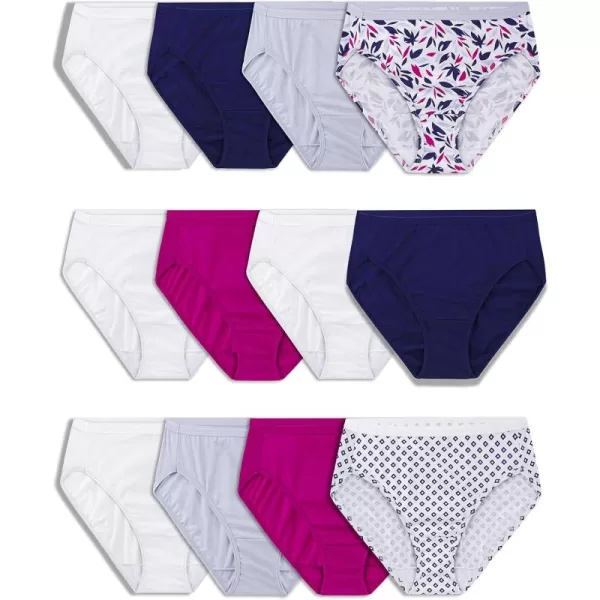 Hi Cut - Cotton - 12 Pack - Navy/White/Pink
