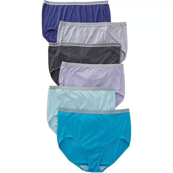 imageFruit of the Loom Womens Size Underwear Designed to Fit Your Curves BriefCottonAssorted 9 Plus