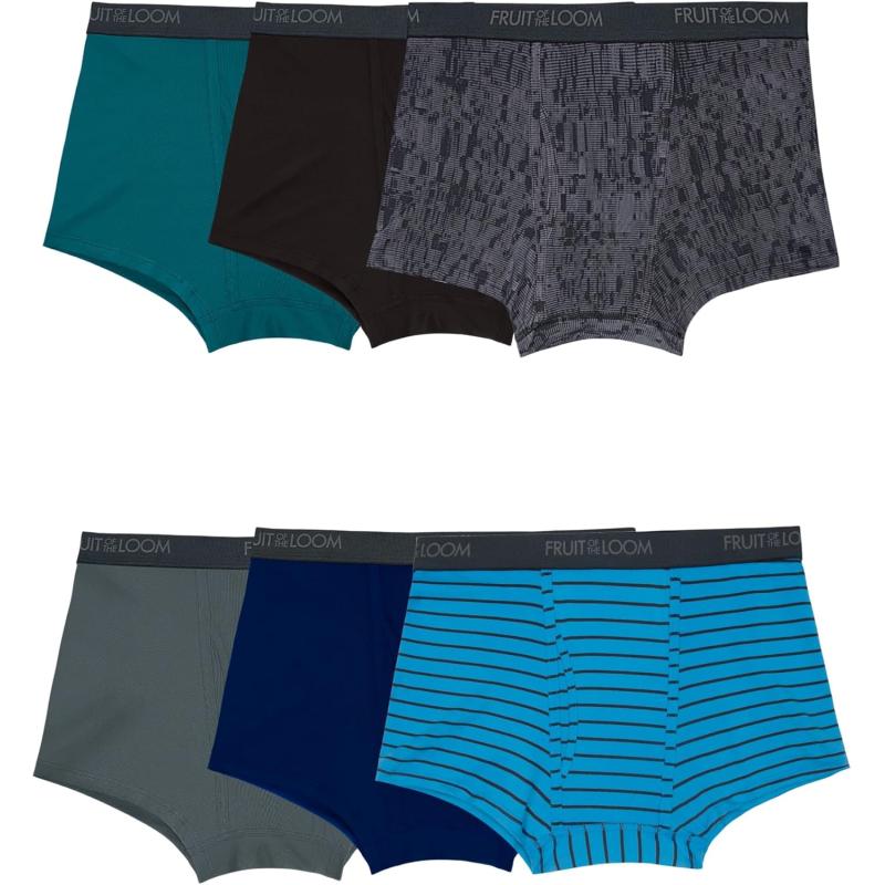 imageFruit of the Loom Mens Micro Stretch Boxer Briefs Designed to Move with You Lightweight ampamp Moisture WickingTrunk  6 Pack  Assorted Colors