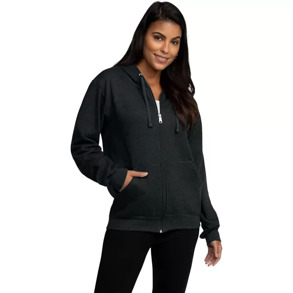 imageFruit of the Loom Eversoft Fleece Hoodies Pullover ampamp Full Zip Moisture Wicking ampamp Breathable Sizes S4X2 Pack  Black HeatherDark Green