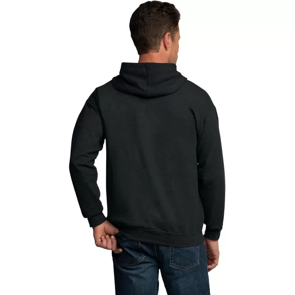 imageFruit of the Loom Eversoft Fleece Hoodies Pullover ampamp Full Zip Moisture Wicking ampamp Breathable Sizes S4X2 Pack  Black HeatherDark Green