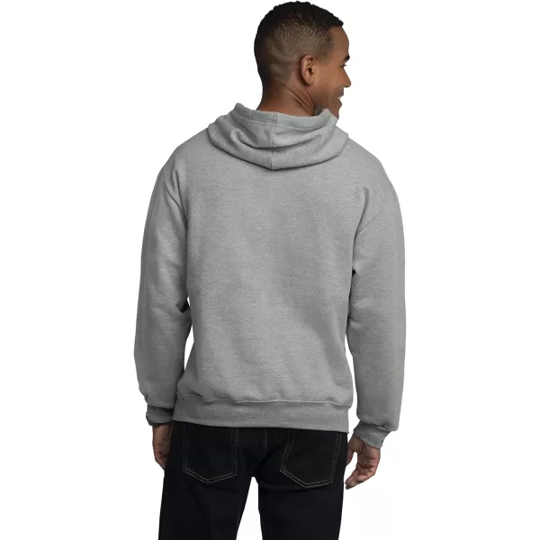 imageFruit of the Loom Eversoft Fleece Hoodies Pullover ampamp Full Zip Moisture Wicking ampamp Breathable Sizes S4X2 Pack  BlackGrey Heather