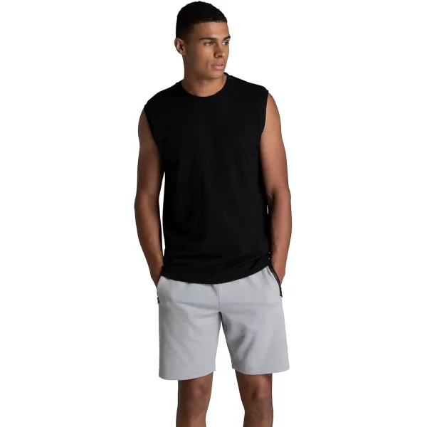 imageFruit of the Loom Mens Eversoft Cotton Sleeveless T Shirts Breathable ampamp Moisture Wicking with Odor Control Sizes S4xMuscle  2 Pack  Black