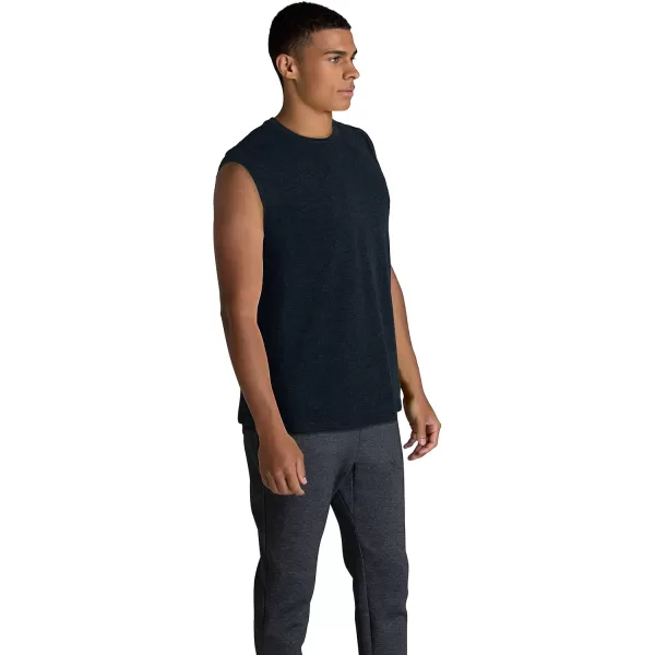 imageFruit of the Loom Mens Eversoft Cotton Sleeveless T Shirts Breathable ampamp Moisture Wicking with Odor Control Sizes S4xMuscle  2 Pack  Black Heather