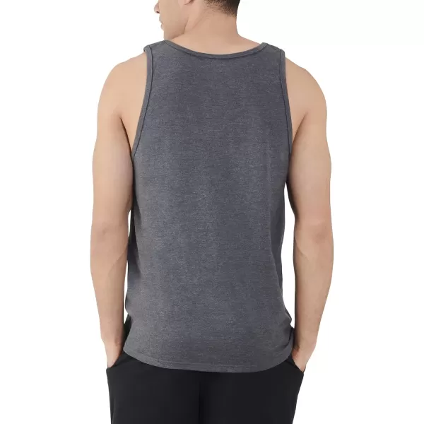 imageFruit of the Loom Mens Eversoft Cotton Sleeveless T Shirts Breathable ampamp Moisture Wicking with Odor Control Sizes S4xTank  2 Pack  Black