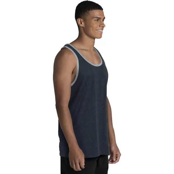 imageFruit of the Loom Mens Eversoft Cotton Sleeveless T Shirts Breathable ampamp Moisture Wicking with Odor Control Sizes S4xTank  2 Pack  Black Heather