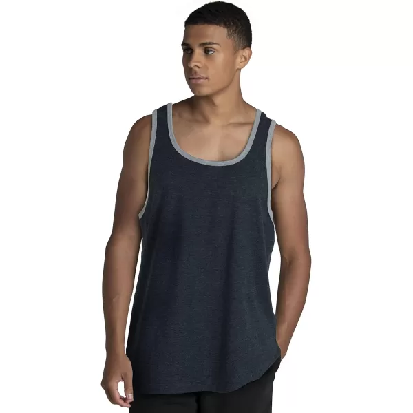 imageFruit of the Loom Mens Eversoft Cotton Sleeveless T Shirts Breathable ampamp Moisture Wicking with Odor Control Sizes S4xTank  2 Pack  Black Heather