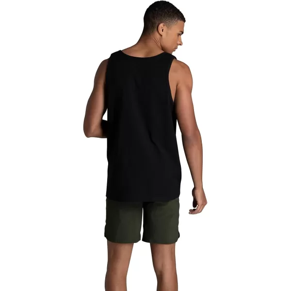 imageFruit of the Loom Mens Eversoft Cotton Sleeveless T Shirts Breathable ampamp Moisture Wicking with Odor Control Sizes S4xTank  2 Pack  Black Ink