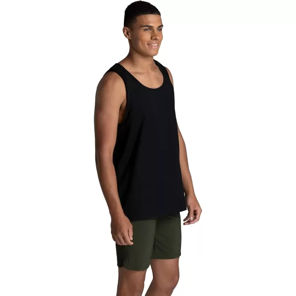 imageFruit of the Loom Mens Eversoft Cotton Sleeveless T Shirts Breathable ampamp Moisture Wicking with Odor Control Sizes S4xTank  2 Pack  Black Ink