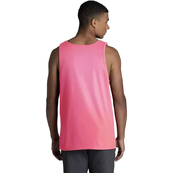 imageFruit of the Loom Mens Eversoft Cotton Sleeveless T Shirts Breathable ampamp Moisture Wicking with Odor Control Sizes S4xTank  2 Pack  Neon Pink