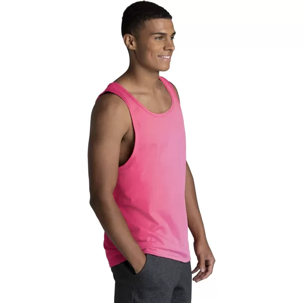 imageFruit of the Loom Mens Eversoft Cotton Sleeveless T Shirts Breathable ampamp Moisture Wicking with Odor Control Sizes S4xTank  2 Pack  Neon Pink