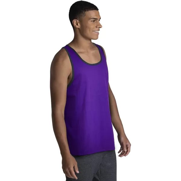 imageFruit of the Loom Mens Eversoft Cotton Sleeveless T Shirts Breathable ampamp Moisture Wicking with Odor Control Sizes S4xTank  2 Pack  Purple
