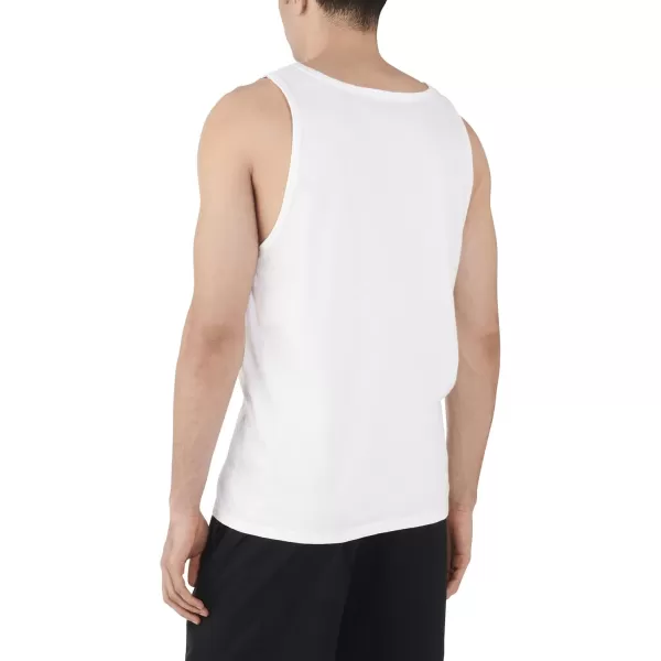imageFruit of the Loom Mens Eversoft Cotton Sleeveless T Shirts Breathable ampamp Moisture Wicking with Odor Control Sizes S4xTank  2 Pack  White