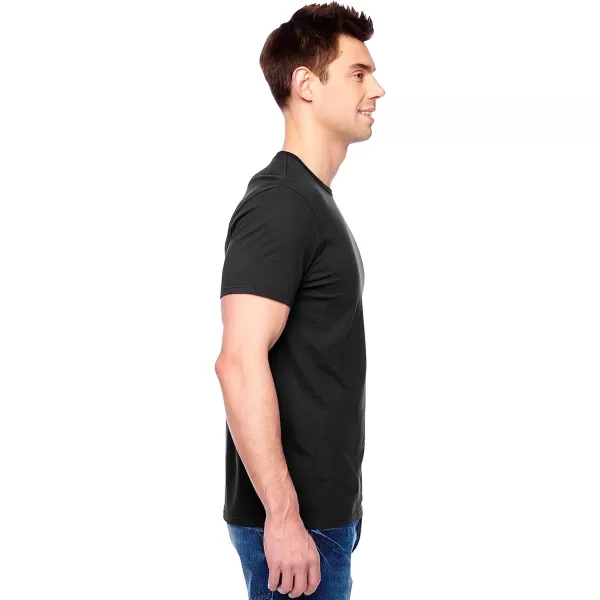 imageFruit of the Loom Mens Eversoft Cotton TShirts Breathable ampamp Moisture Wicking with Odor Control Sizes S4XCrew  12 Pack  Black