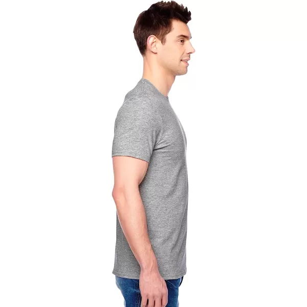 imageFruit of the Loom Mens Eversoft Cotton TShirts Breathable ampamp Moisture Wicking with Odor Control Sizes S4XCrew  12 Pack  Grey Heather