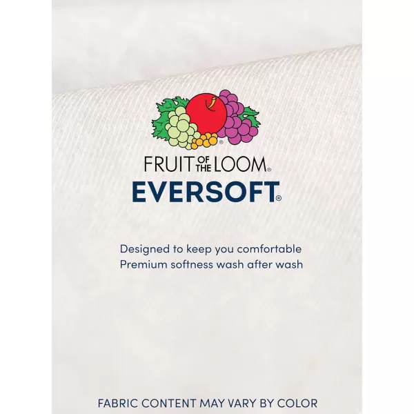 imageFruit of the Loom Mens Eversoft Cotton TShirts Breathable ampamp Moisture Wicking with Odor Control Sizes S4XCrew  2 Pack  Black