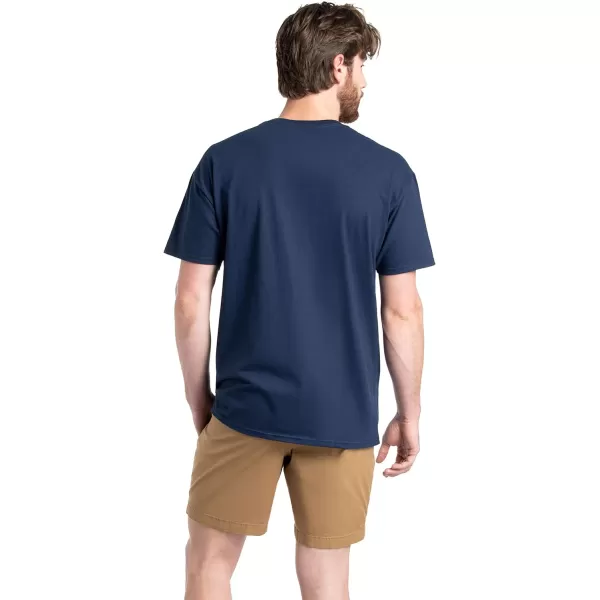 imageFruit of the Loom Mens Eversoft Cotton TShirts Breathable ampamp Moisture Wicking with Odor Control Sizes S4XCrew  2 Pack  Navy