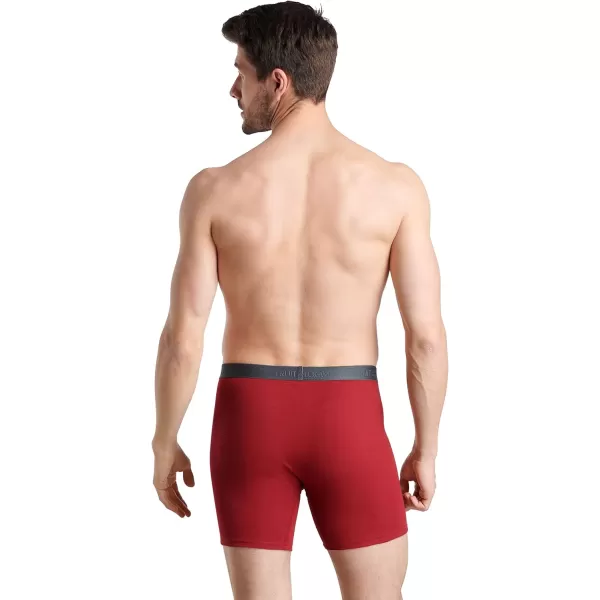 imageFruit of the Loom Mens Premium TagFree Cotton Underwear Regular ampamp Big ManBoxer Brief  8 Pack  Assorted