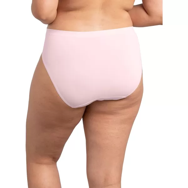 imageFruit of the Loom Womens No Show Seamless Underwear Amazing Stretch ampamp No Panty Lines Available in Plus SizeHi Cut Brief  8 Pack  Assorted Neutrals