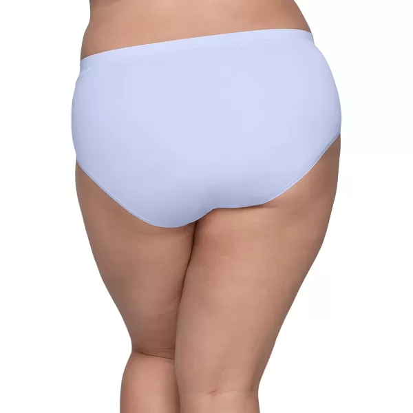 imageFruit of the Loom Womens No Show Seamless Underwear Amazing Stretch ampamp No Panty Lines Available in Plus SizePlus Size Brief  5 Pack  BlackWhiteBlue