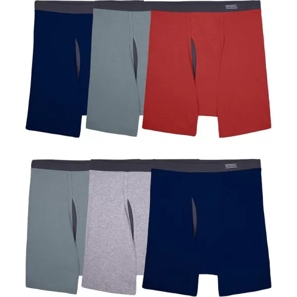 imageFruit of the Loom Mens Coolzone Boxer Briefs Moisture Wicking ampamp Breathable Assorted Color Multipacks6 Pack  Covered Waistband