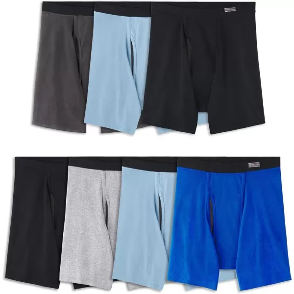 imageFruit of the Loom Mens Coolzone Boxer Briefs Moisture Wicking ampamp Breathable Assorted Color Multipacks7 Pack  Covered Waistband