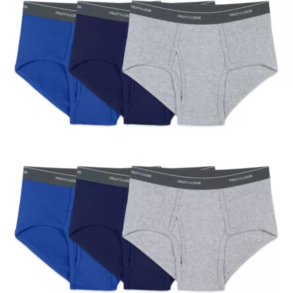imageFruit of the Loom Mens Cotton Briefs Tag Free ampamp Moisture Wicking Assorted Color MultipacksBig Man  6 Pack  Assorted