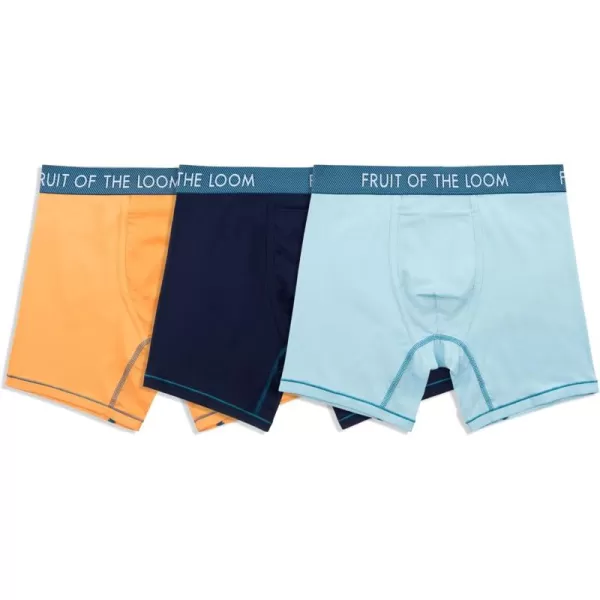 imageFruit of the Loom Mens Getaway Boxer Briefs Lightweight Breathable Fabric Quick Dry ampamp Odor ControlRegular Leg  Assorted Colors