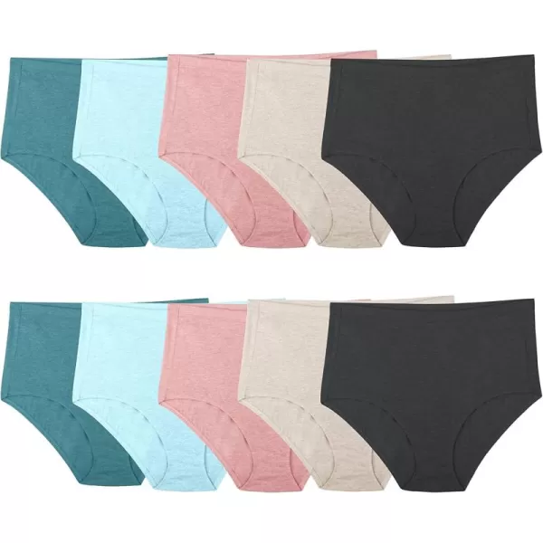 imageFruit of the Loom Womens Beyondsoft Underwear Super Soft Designed with Comfort in Mind Available in Plus SizePlus Size Brief  Cotton Blend  10 Pack  TealPinkBlack