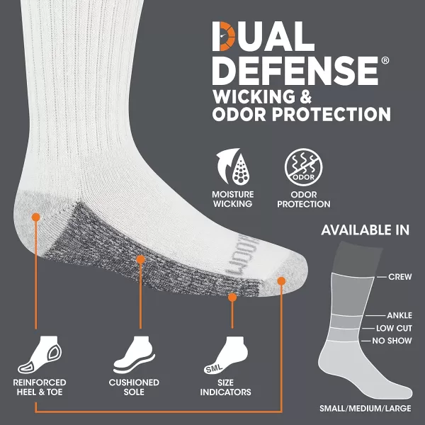 imageFruit of the Loom Boys Dual Defense Ankle Socks 10 PackGreyGrey