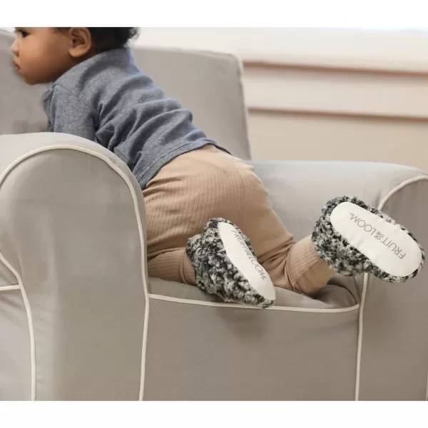 imageFruit of the Loom Cozy Thermal Wrap Booties with NonSkids for Baby Girls Boys UnisexMidnight Sherpa