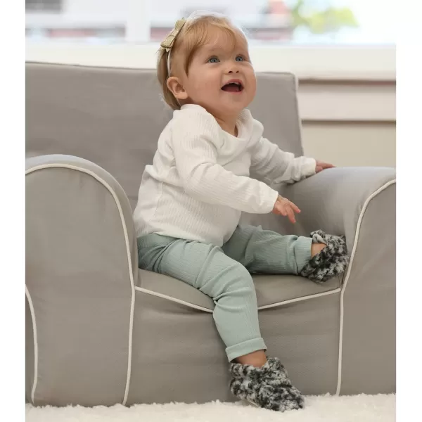 imageFruit of the Loom Cozy Thermal Wrap Booties with NonSkids for Baby Girls Boys UnisexMidnight Sherpa