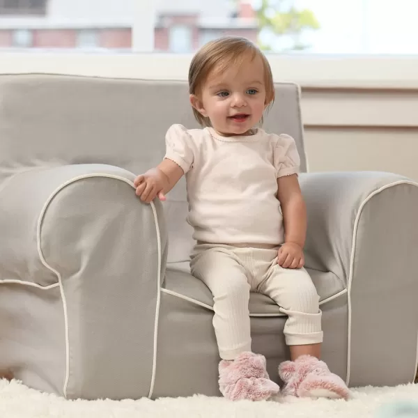 imageFruit of the Loom Cozy Thermal Wrap Booties with NonSkids for Baby Girls Boys UnisexPink Faux Fur