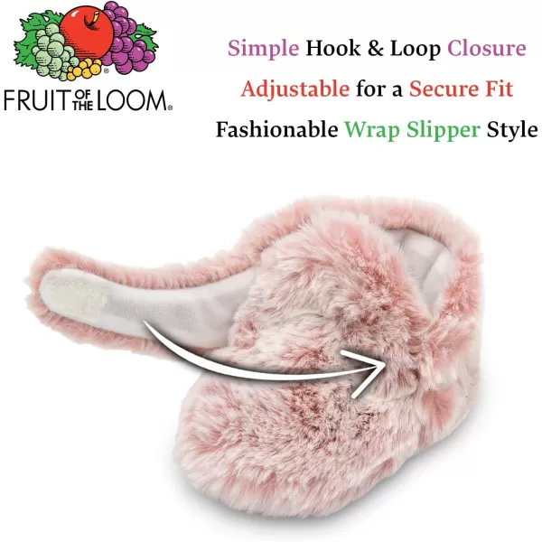 imageFruit of the Loom Cozy Thermal Wrap Booties with NonSkids for Baby Girls Boys UnisexPink Faux Fur