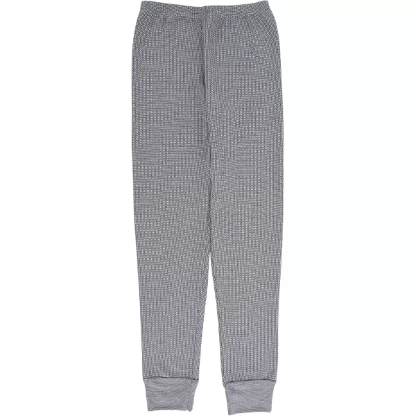 imageFruit of the Loom Girls Premium 2Pack Thermal Waffle BottomBlackHeather Greystone