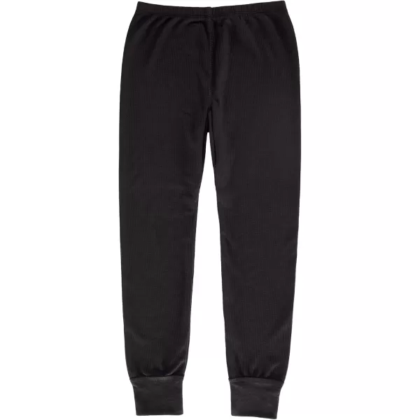 imageFruit of the Loom Girls Premium 2Pack Thermal Waffle BottomBlackNatural