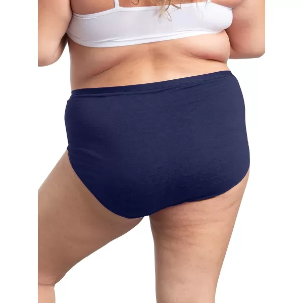 imageFruit of the Loom Womens 360 Stretch Underwear High Performance Stretch for Effortless Comfort Available in Plus SizeCotton Blend  Plus Size Brief  10 Pack  PinkNudeBlueBlack