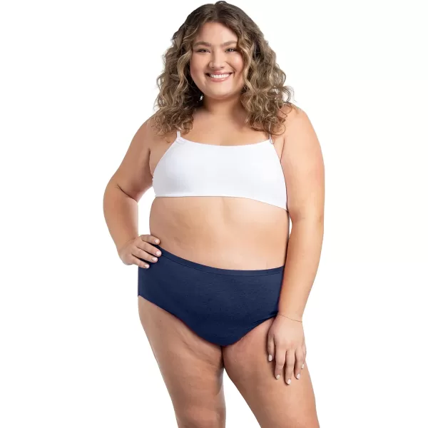 imageFruit of the Loom Womens 360 Stretch Underwear High Performance Stretch for Effortless Comfort Available in Plus SizeCotton Blend  Plus Size Brief  10 Pack  PinkNudeBlueBlack