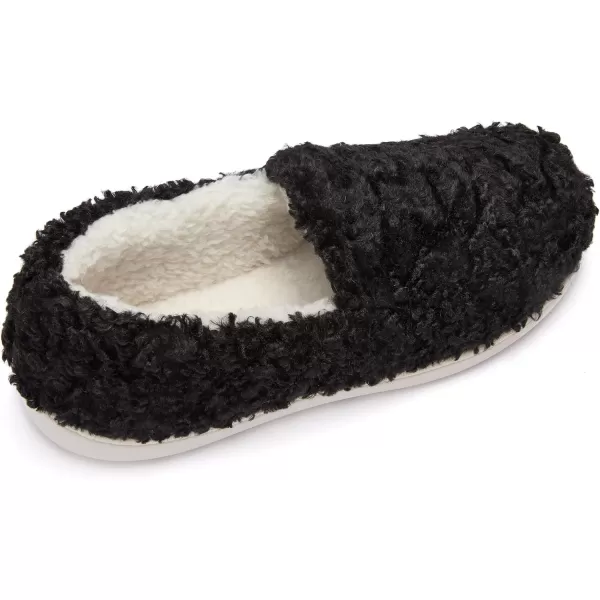 imageFruit of the Loom Womens Berber Loafer SlipperBlack