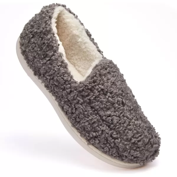 imageFruit of the Loom Womens Berber Loafer SlipperGrey