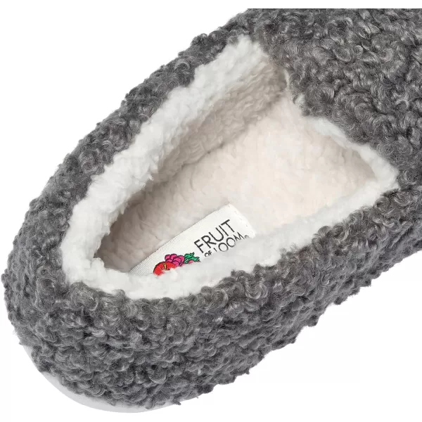 imageFruit of the Loom Womens Berber Loafer SlipperGrey