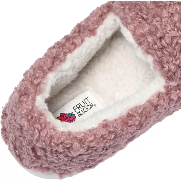 imageFruit of the Loom Womens Berber Loafer SlipperPink