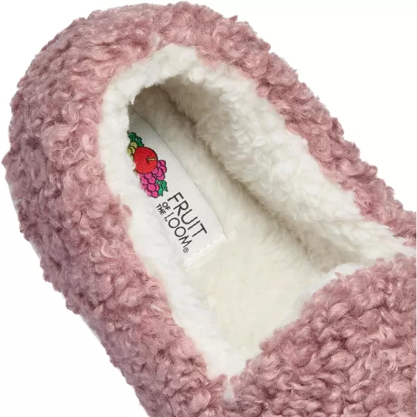imageFruit of the Loom Womens Berber Loafer SlipperPink