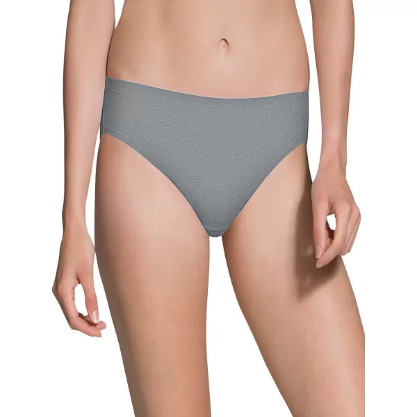 imageFruit of the Loom Womens Beyondsoft Underwear Super Soft Designed with Comfort in Mind Available in Plus SizeBikini  Cotton Blend  6 Pack Heather Grey