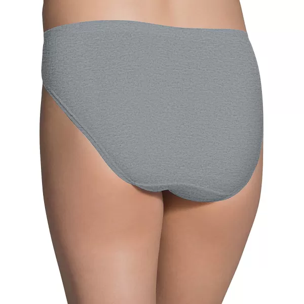 imageFruit of the Loom Womens Beyondsoft Underwear Super Soft Designed with Comfort in Mind Available in Plus SizeBikini  Cotton Blend  6 Pack Heather Grey