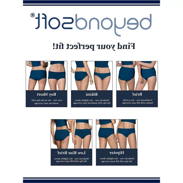 imageFruit of the Loom Womens Beyondsoft Underwear Super Soft Designed with Comfort in Mind Available in Plus SizeBikini  Modal  6 Pack  Colors May Vary