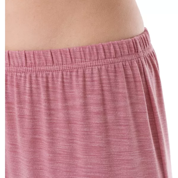 imageFruit of the Loom Womens Short Sleeve Tee and Pant 2 Piece Sleep Pajama SetAntique Heather Blush
