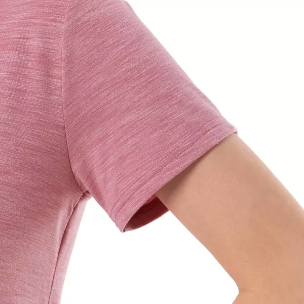 imageFruit of the Loom Womens Short Sleeve Tee and Pant 2 Piece Sleep Pajama SetAntique Heather Blush