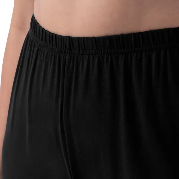 imageFruit of the Loom Womens Short Sleeve Tee and Pant 2 Piece Sleep Pajama SetBlack