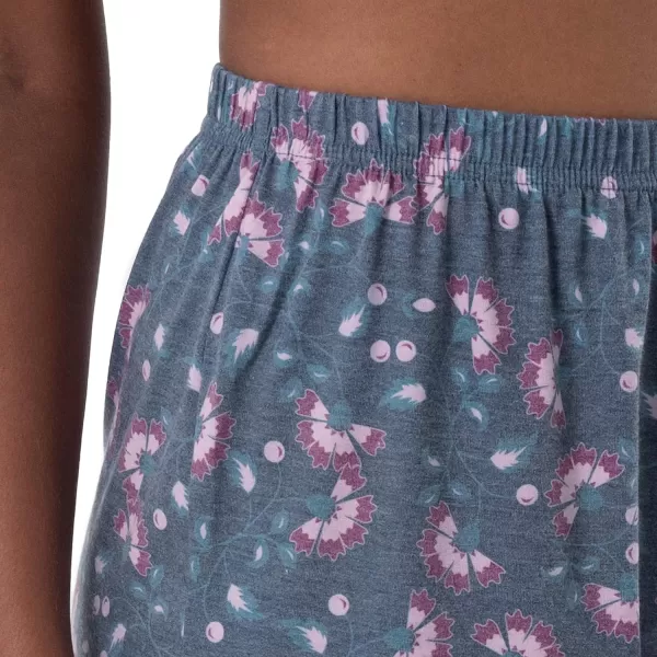 imageFruit of the Loom Womens Short Sleeve Tee and Pant 2 Piece Sleep Pajama SetFloral